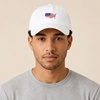 image:imageUSA Flag amp Embroidery Premium 100 Cotton Low Profile Adjustable Baseball Dad CapStar  White