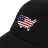 image:imageUSA Flag amp Embroidery Premium 100 Cotton Low Profile Adjustable Baseball Dad CapUsa  Black