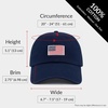 image:imageUSA Flag amp Embroidery Premium 100 Cotton Low Profile Adjustable Baseball Dad CapUsa  Navy