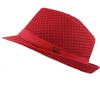 image:imageThe Hat Depot Light Weight Classic Soft Cool Mesh Crushable Fedora hatRed