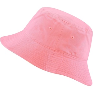 image:imageLong Brim Bucket Hat for Men Women Deep Crown Cotton Sun Hat Packable Fishing Hiking Beach Travel Outdoor CapLight Pink