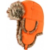 image:imageKids Winter Trapper Hat for Boys Girls Ages 610 Faux Fur Ear Flap Aviator Hat with Adjustable Warm Windproof Snow CapBlaze Orange