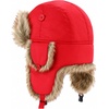 image:imageKids Winter Trapper Hat for Boys Girls Ages 610 Faux Fur Ear Flap Aviator Hat with Adjustable Warm Windproof Snow CapRed
