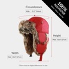 image:imageKids Winter Trapper Hat for Boys Girls Ages 610 Faux Fur Ear Flap Aviator Hat with Adjustable Warm Windproof Snow CapWhite Reflective
