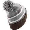 image:imageKids Youth Hat Warm Pompom Stretchy Knit Cuffed Beanie Cap HatK05brown