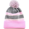 image:imageKids Youth Hat Warm Pompom Stretchy Knit Cuffed Beanie Cap HatK05light Pink