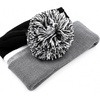 image:imageKids Pom Pom Beanie Winter Hat for Boys amp Girls Ages 25 Warm Knit Cuffed Beanie for School Skiing amp Outdoor WearGreyBlack