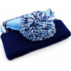 image:imageKids Pom Pom Beanie Winter Hat for Boys amp Girls Ages 25 Warm Knit Cuffed Beanie for School Skiing amp Outdoor WearNavySky Blue