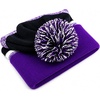 image:imageKids Pom Pom Beanie Winter Hat for Boys amp Girls Ages 25 Warm Knit Cuffed Beanie for School Skiing amp Outdoor WearPurpleBlack