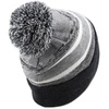 image:imageKids Youth Hat Warm Pompom Stretchy Knit Cuffed Beanie Cap HatK05charcoal