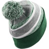 image:imageKids Youth Hat Warm Pompom Stretchy Knit Cuffed Beanie Cap HatK05dark Green