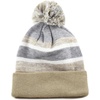 image:imageKids Youth Hat Warm Pompom Stretchy Knit Cuffed Beanie Cap HatK05khaki