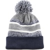image:imageKids Youth Hat Warm Pompom Stretchy Knit Cuffed Beanie Cap HatK05navy