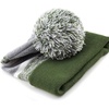 image:imageKids Youth Hat Warm Pompom Stretchy Knit Cuffed Beanie Cap HatK05olive