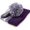 image:imageKids Youth Hat Warm Pompom Stretchy Knit Cuffed Beanie Cap HatK05purple