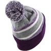 image:imageKids Youth Hat Warm Pompom Stretchy Knit Cuffed Beanie Cap HatK05purple
