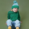 image:imageKids Youth Hat Warm Pompom Stretchy Knit Cuffed Beanie Cap HatKelly Green