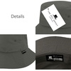 image:imageLightweight Quick Dry Packable Bucket Sun Hat for Men Women  UPF Outdoor Fishing Hiking Beach Travel Safari Hat2 Light  Dark Gray