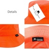 image:imageLightweight Quick Dry Packable Bucket Sun Hat for Men Women  UPF Outdoor Fishing Hiking Beach Travel Safari Hat2 Light  Neon Orange