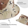image:imageCotton Bucket Hat Packable Sun Hat  Unisex Summer Travel Beach Fisherman Hat for Men Women Outdoor Fishing HikingDesert Camo