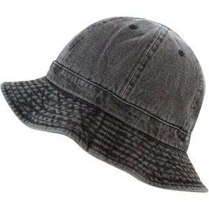 image:imageWomens Cotton Bucket Hat Lightweight Packable Summer Sun Hat with Round Top Design for Beach Travel2 Tennis  Black Denim