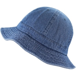 image:imageWomens Cotton Bucket Hat Lightweight Packable Summer Sun Hat with Round Top Design for Beach Travel2 Tennis  Dark Denim