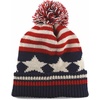 image:imageKids Youth Hat Warm Pompom Stretchy Knit Cuffed Beanie Cap HatK05flag