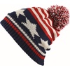 image:imageKids Youth Hat Warm Pompom Stretchy Knit Cuffed Beanie Cap HatK05flag