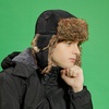 image:imageFaux Fur Safety Reflective Plain Plaid Aviator Trapper Hat Snow Ski Trooper Winter Cap1 Reflective  Black