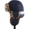 image:imageFaux Fur Safety Reflective Plain Plaid Aviator Trapper Hat Snow Ski Trooper Winter Cap1 Reflective  Navy