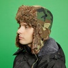 image:imageFaux Fur Safety Reflective Plain Plaid Aviator Trapper Hat Snow Ski Trooper Winter Cap1 Reflective  Woodland Camo