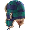 image:imageFaux Fur Safety Reflective Plain Plaid Aviator Trapper Hat Snow Ski Trooper Winter Cap3 Plaid  Green