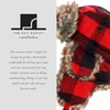 image:imageFaux Fur Safety Reflective Plain Plaid Aviator Trapper Hat Snow Ski Trooper Winter Cap3 Plaid  Red